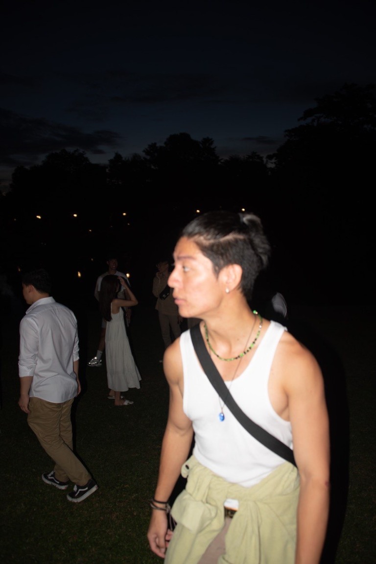 Low-light editorial portrait of Hongpo
